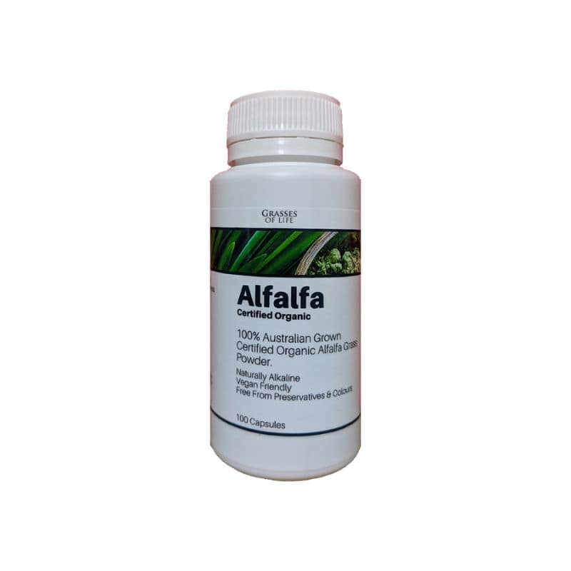Alfalfa Capsules Grasses of Life